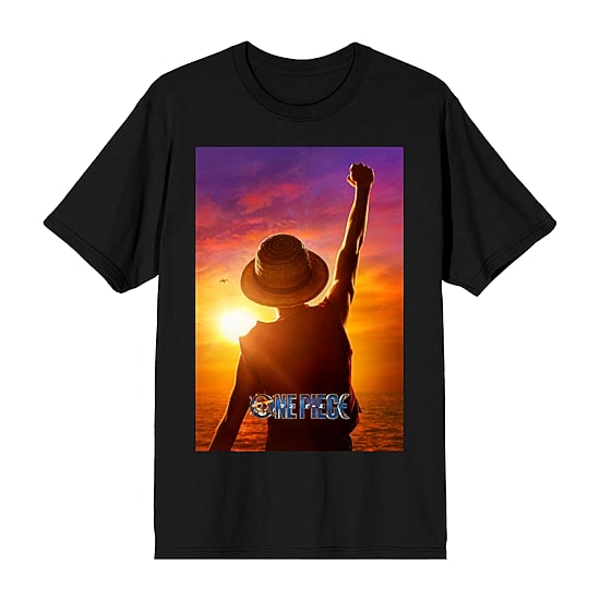 Novelty One Piece Mens Crew Neck Short Sleeve Relaxed Fit Graphic T-Shirt