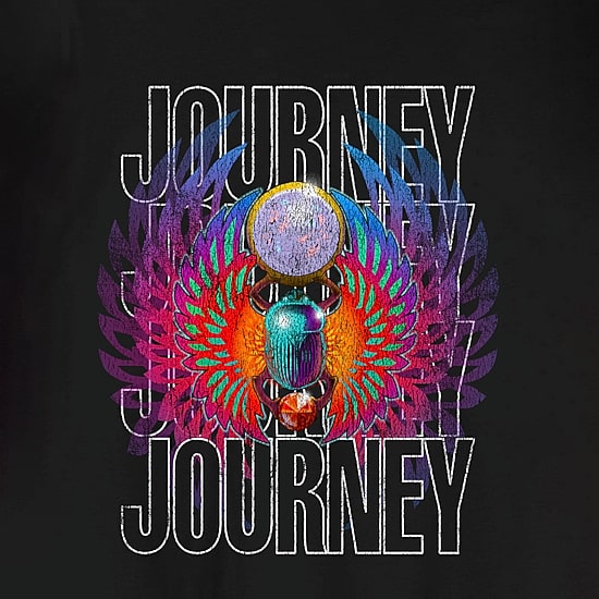 Novelty Journey Mens Crew Neck Short Sleeve Relaxed Fit Graphic T-Shirt