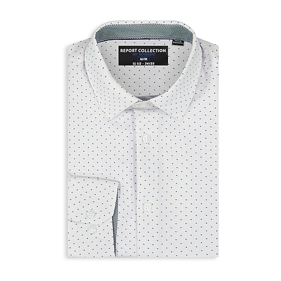 Report Collection Performance Mens Long Sleeve Modern Fit Wrinkle Free Button-Down Shirt