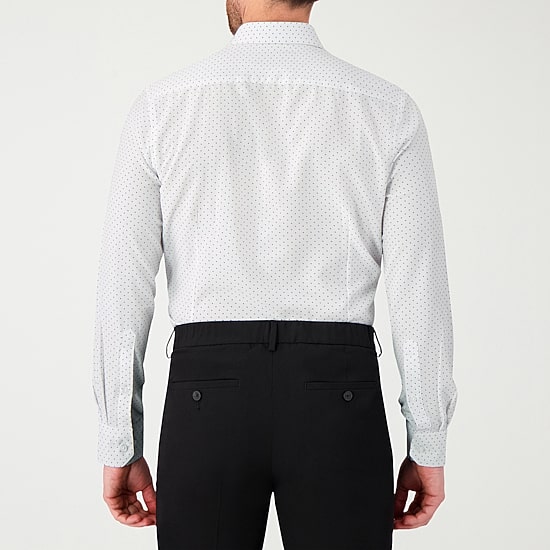 Report Collection Performance Mens Long Sleeve Modern Fit Wrinkle Free Button-Down Shirt