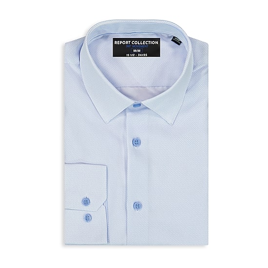 Report Collection Performance Mens Long Sleeve Modern Fit Wrinkle Free Button-Down Shirt