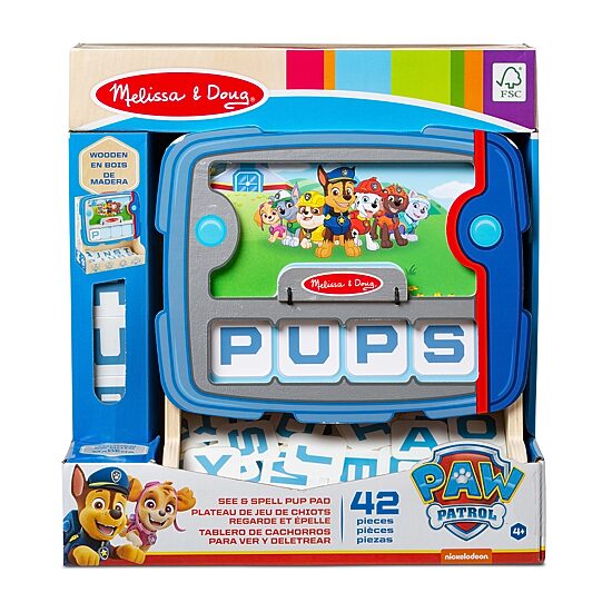 Melissa & Doug Paw Patrol 2 See & Spell Pup Pad Interactive Toy