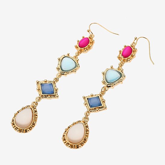 Bijoux Bar Womens Drop Earrings