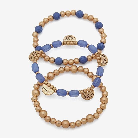 A.N.A Womens 3-pc. BEADED Bracelet Set