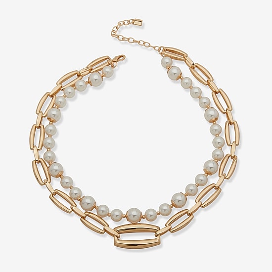 Worthington Womens 17 Inch Strand Necklace