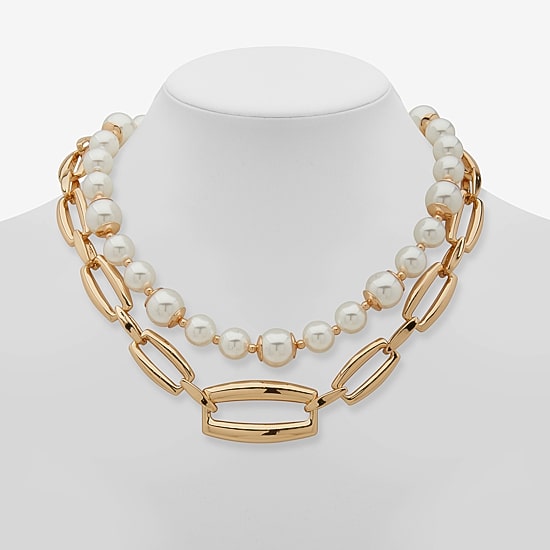 Worthington Womens 17 Inch Strand Necklace