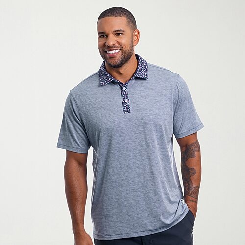 Antigua Spring 2026 Mens Short Sleeve Polo Shirt, X-large, Blue