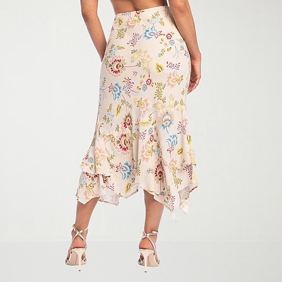 JS Jessica Simpson Womens High Rise Midi A-Line Skirt
