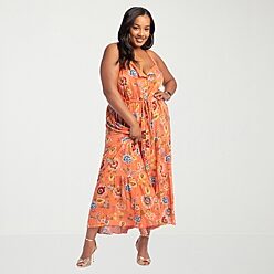 Plus Size Lace Trim Casual Dresses - Women