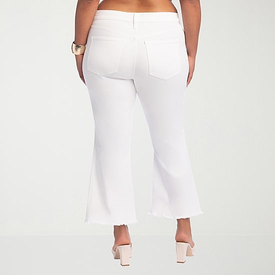 JS Jessica Simpson Womens - Plus High Rise Flare Leg Jean