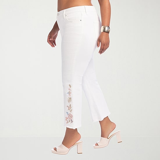 JS Jessica Simpson Womens - Plus High Rise Flare Leg Jean