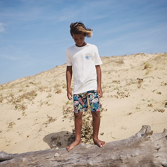 Quiksilver Big Kid Boys Crew Neck Short Sleeve Regular Fit Graphic T-Shirt