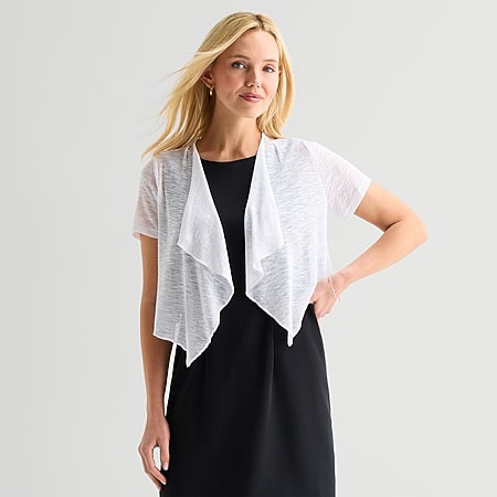 short sleeve shrug for dresses Unicra Black Chiffon Shrugs Bolero Soft Short Sleeves Open Front Sheer  Cardigan Bolero Jackets Top for Evening Dress for Women at Amazon Women's  Clothing store