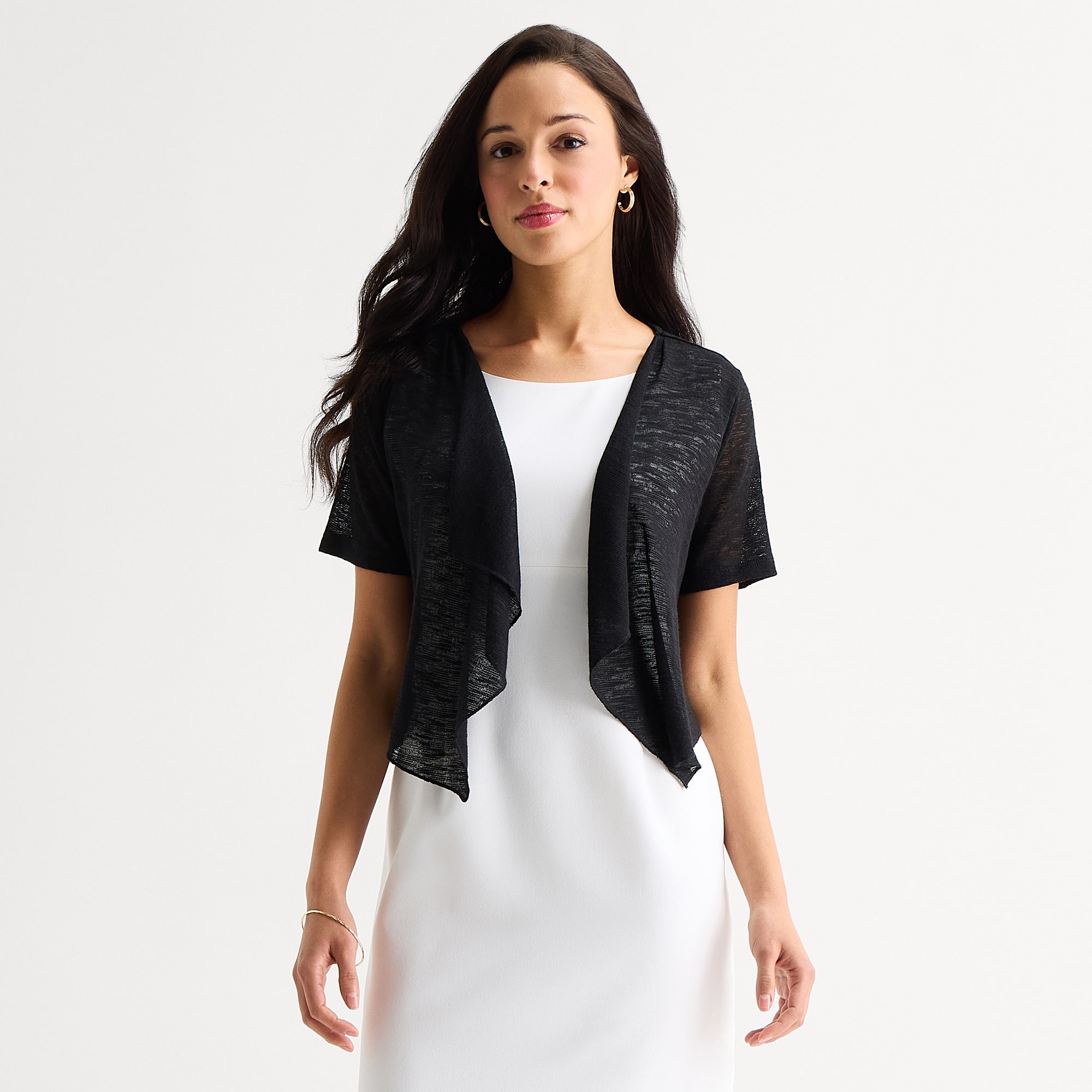 Perceptions Womens Short Sleeve Shrug