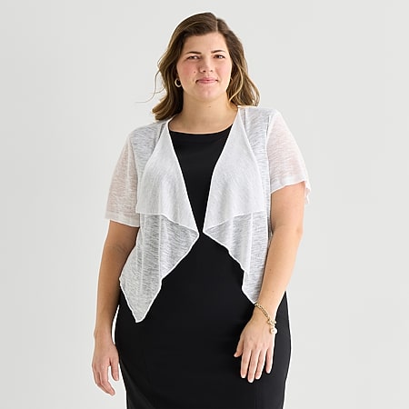 short sleeve shrugs for dresses Womens Cropped Shrug Cardigans Chiffon Lightweight Open Front Bolero  Cardigan Sheer Short Sleeve Shrugs for Dress Dark Blue, M