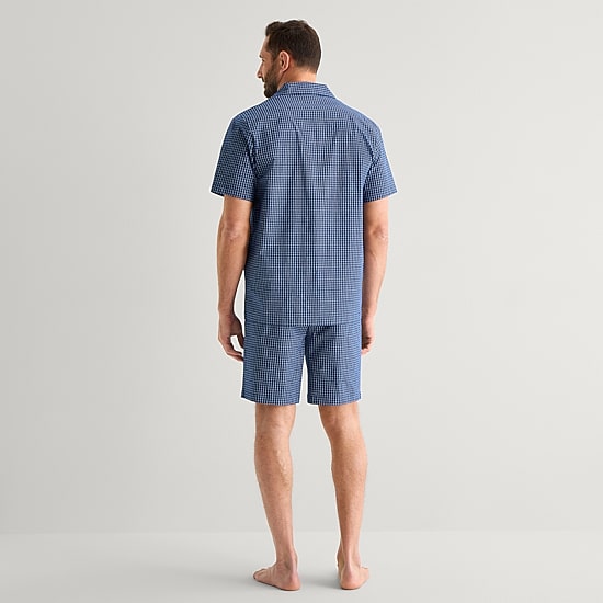 Stafford Mens Short Sleeve 2-pc. Pajama Set
