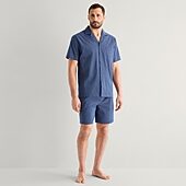 Stafford Mens Short Sleeve 2-pc. Pajama Set
