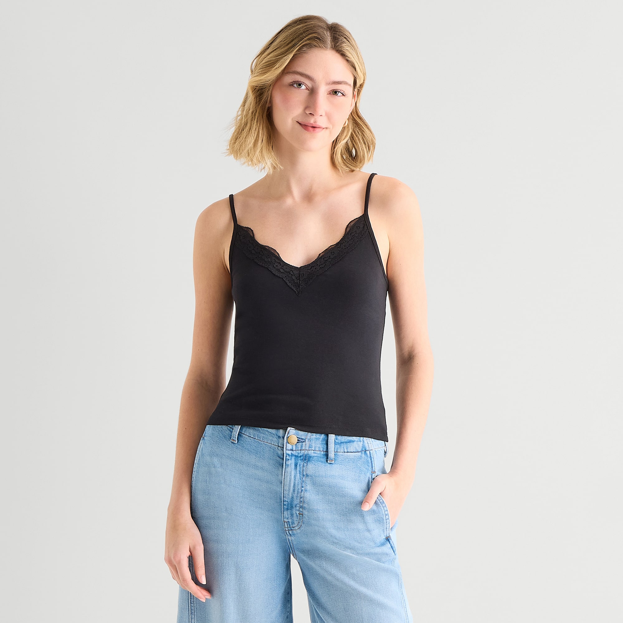 a.n.a Womens V Neck Sleeveless Tank Top