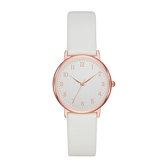 Womens White Strap Watch Fmdjo150