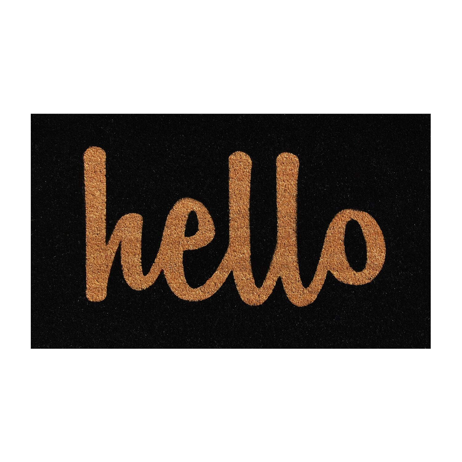 Calloway Mills Hello Coir Outdoor Rectangular Doormat