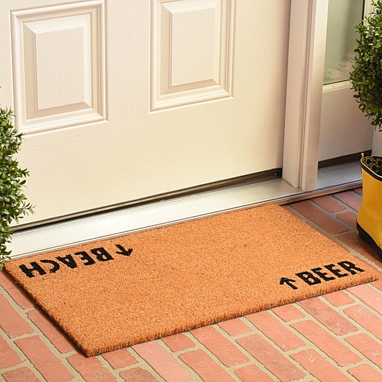 Calloway Mills Beach Beer Outdoor Rectangular Doormat
