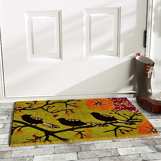 Calloway Mills Birds In A Tree Outdoor Rectangular Doormat