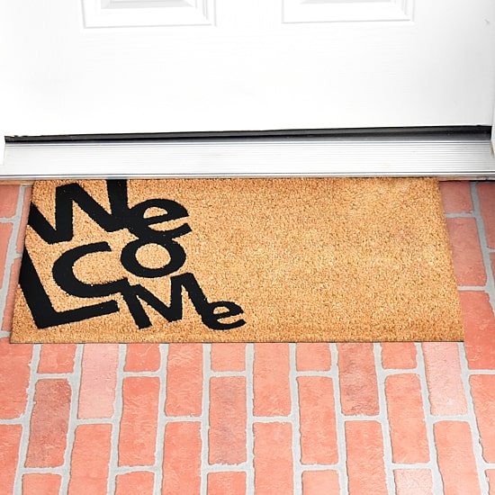 Calloway Mills Angle Welcome Outdoor Rectangular Doormat