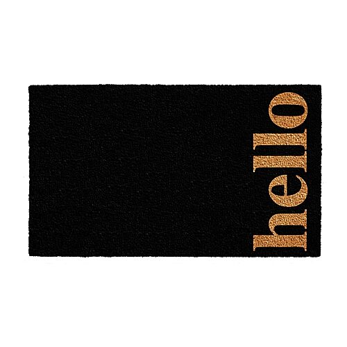 Calloway Mills Vertical Hello Outdoor Rectangular Doormat, One Size, White
