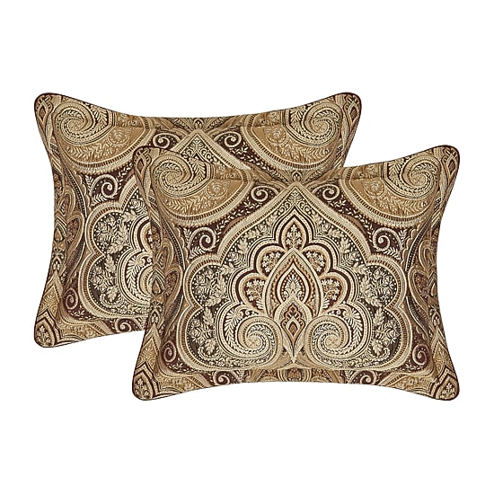 Five Queens Court Bordeaux 4-pc. Damask + Scroll Midweight Comforter Set