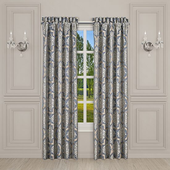 Queen Street Sondra Rod Pocket Energy Saving Light-Filtering Set of 2 Curtain Panel
