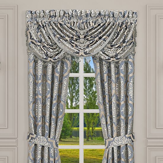Queen Street Sondra Rod Pocket Waterfall Valance