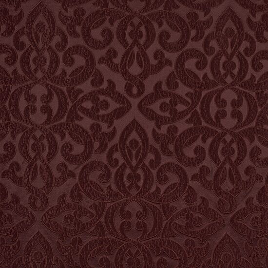 Queen Street Le Grande Maroon Rod Pocket Ascot Valance