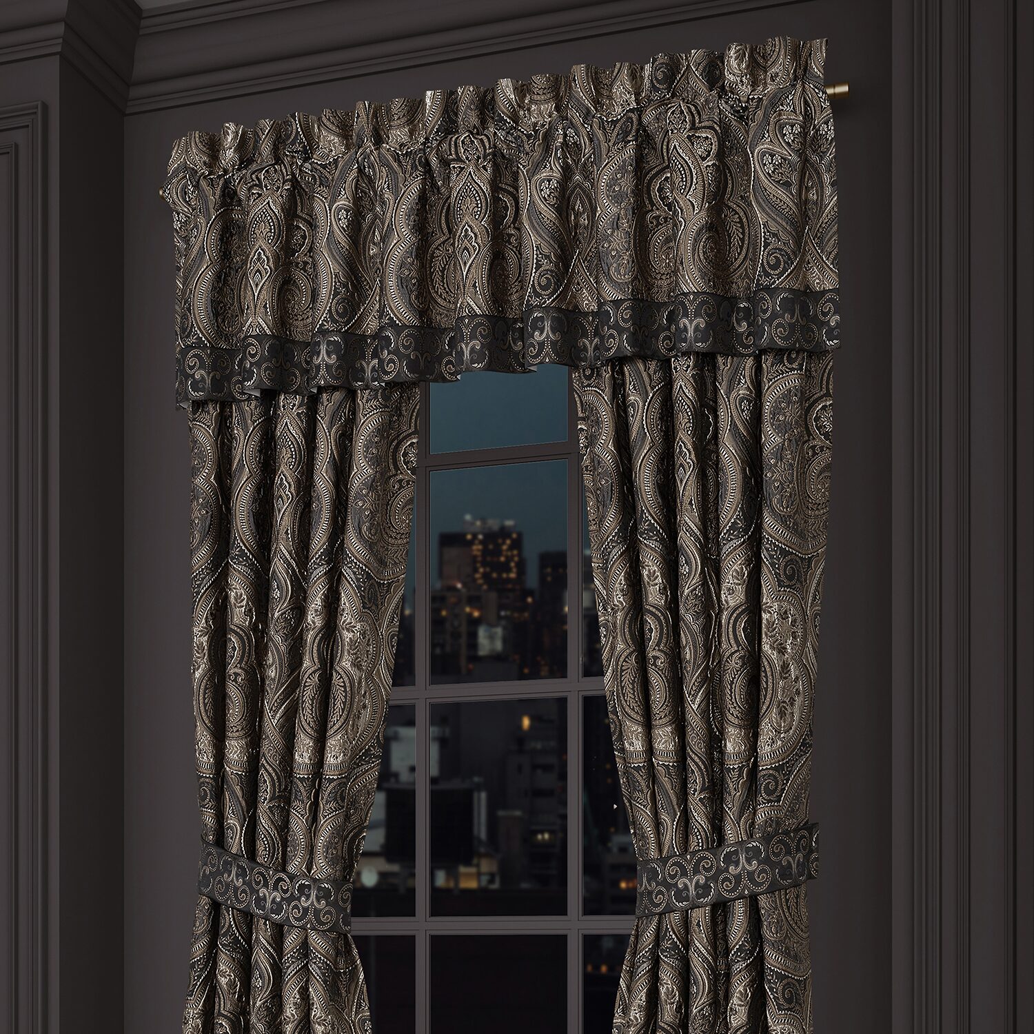 Queen Street Camina Rod Pocket Tailored Valance