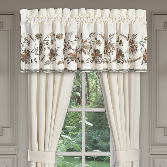 Queen Street Angela Rod Pocket Tailored Valance