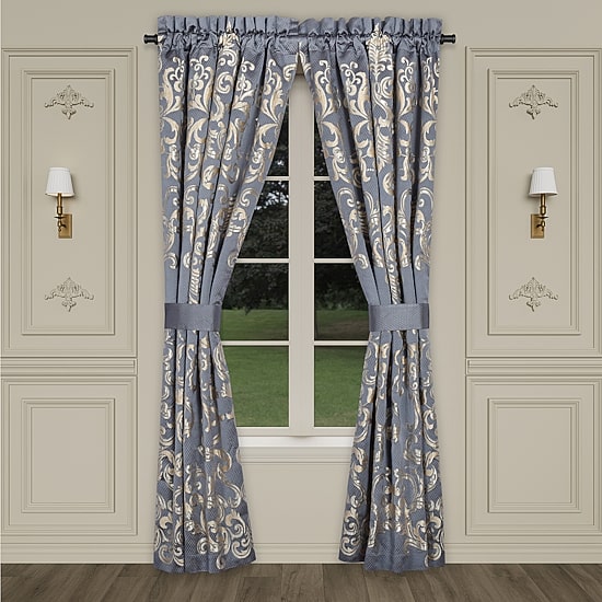 Queen Street Del Toro Rod Pocket Energy Saving Light-Filtering Set of 2 Curtain Panel