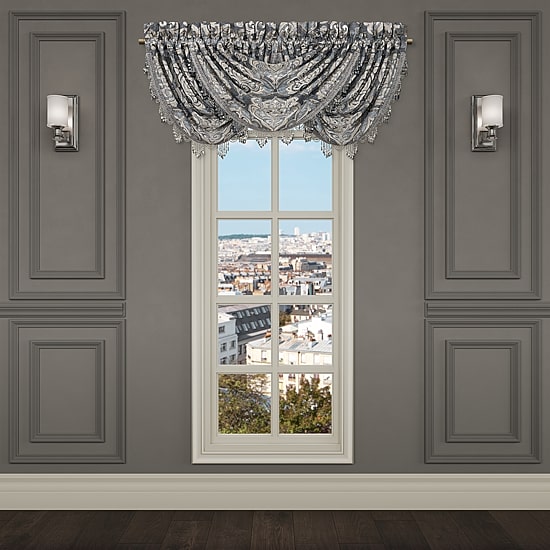 Queen Street Ashley Rod Pocket Waterfall Valance