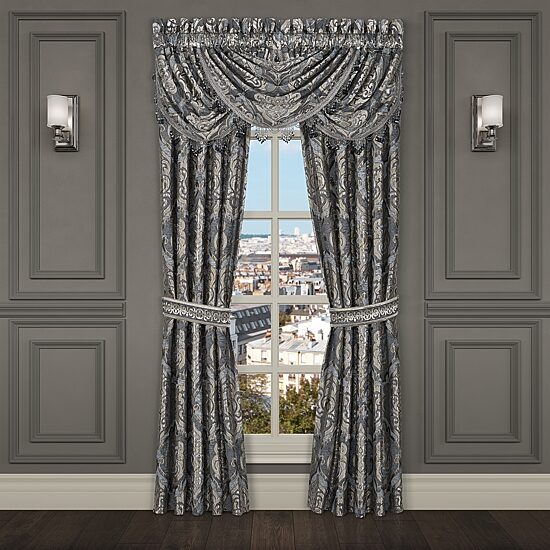 Queen Street Ashley Rod Pocket Waterfall Valance