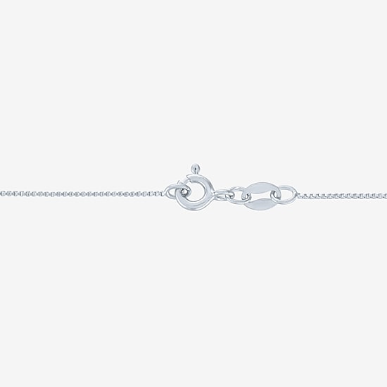 Womens White Cultured Freshwater Pearl Sterling Silver Round 18 Inch Pendant Necklace