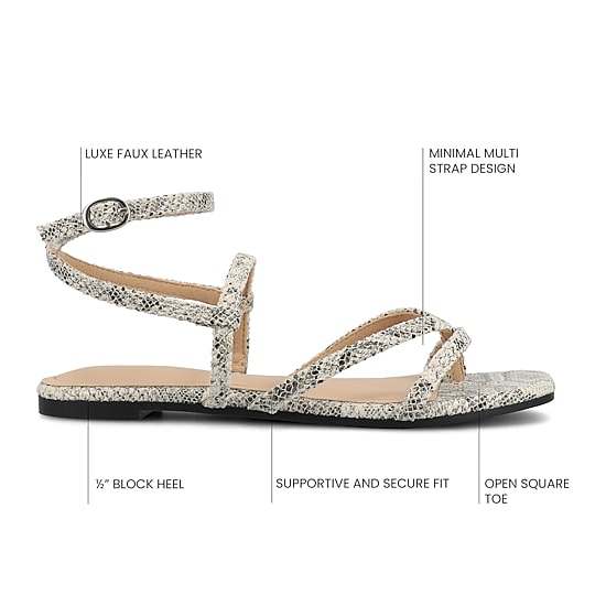 Journee Collection Womens Serissa Flat Sandals
