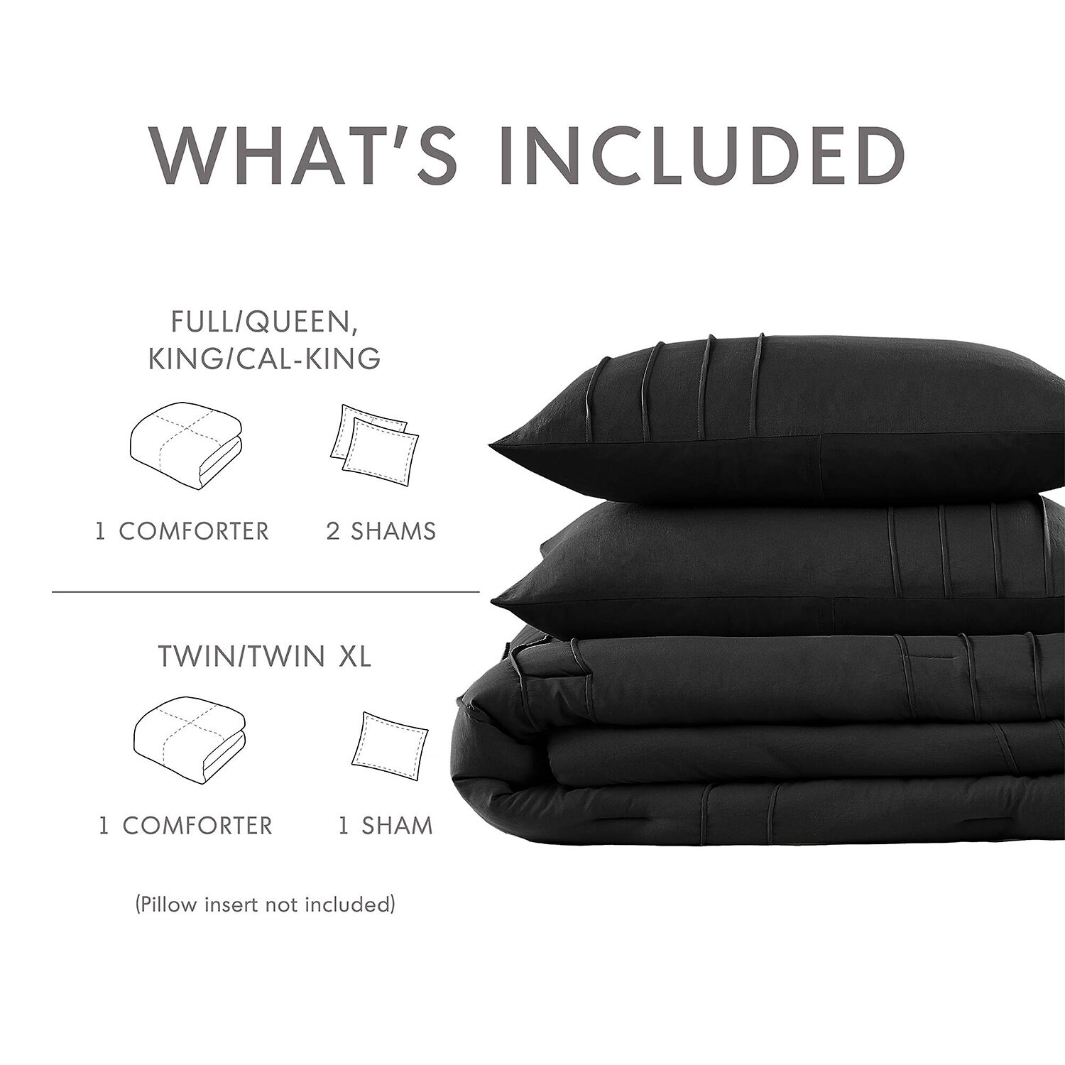 510 Design Porter Soft Wash Pleated Midweight Comforter Set
