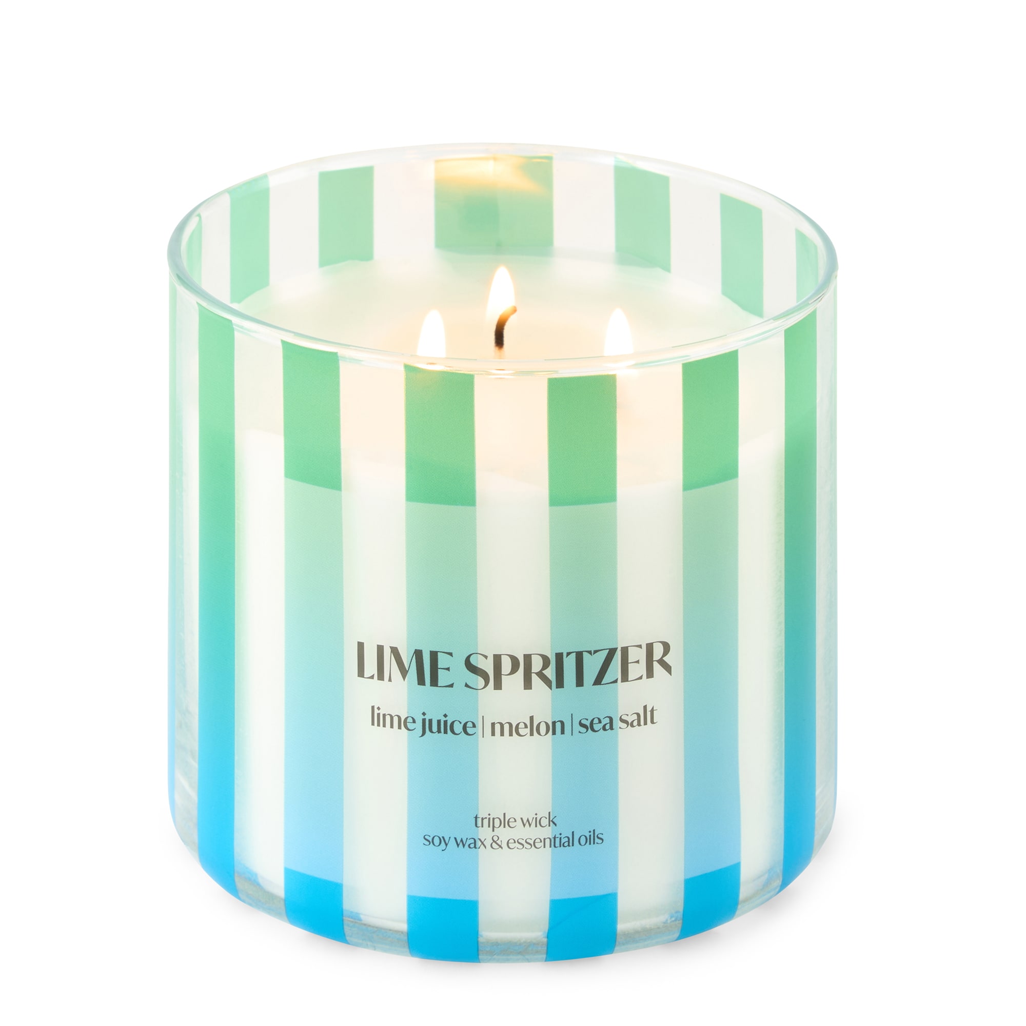 Distant Lands 14oz Lime Spritzer 3-Wick Scented Jar Candle