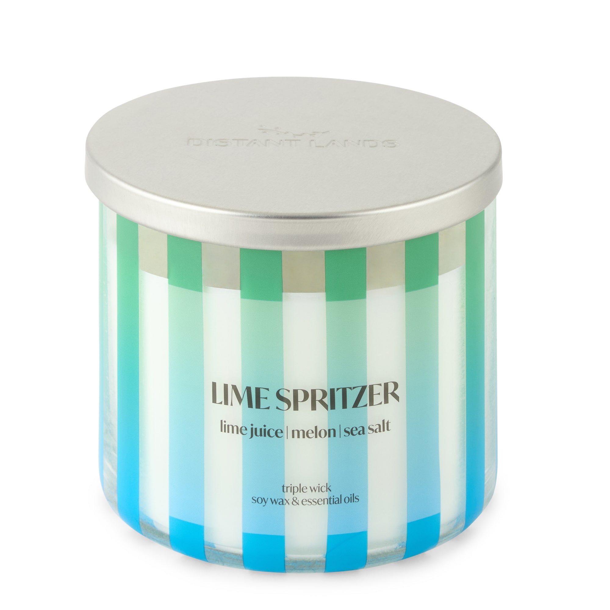 Distant Lands 14oz Lime Spritzer 3-Wick Scented Jar Candle