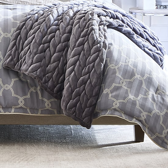 Liz Claiborne Chunky Chevron Throw