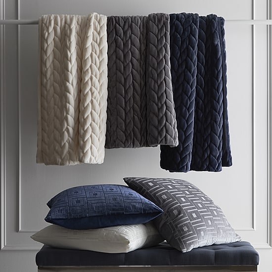 Liz Claiborne Chunky Chevron Throw