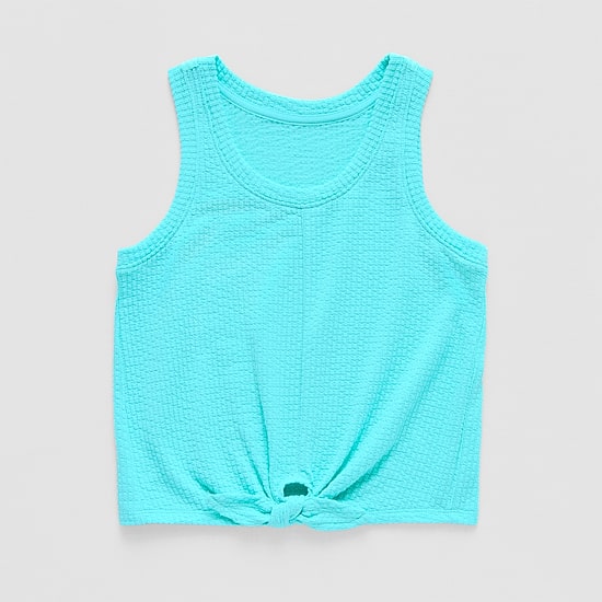 Xersion Little & Big Kid Girls Round Neck Sleeveless Active Tank Top