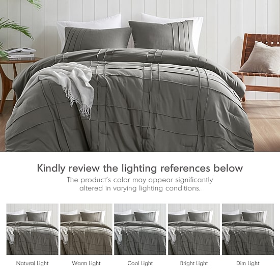 510 Design Porter Soft Wash Pleated Midweight Comforter Set