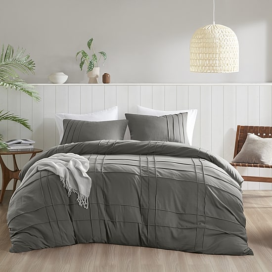 510 Design Porter Soft Wash Pleated Duvet Cover Set