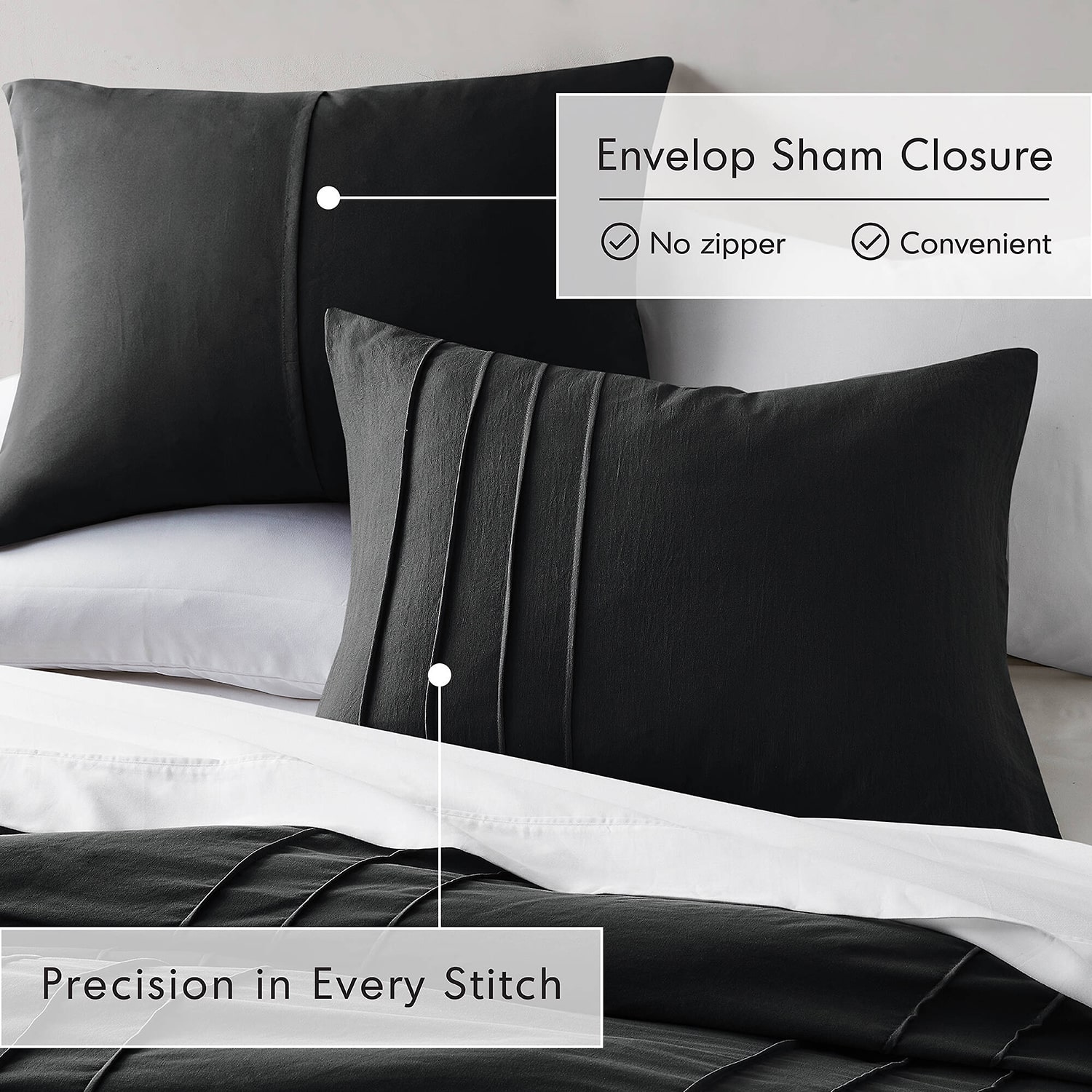 510 Design Porter Soft Wash Pleated Duvet Cover Set