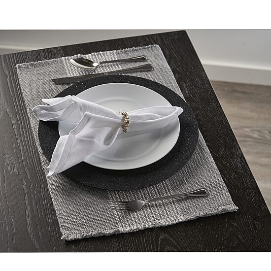 LR Home Maria Striped 4 Pack Placemat