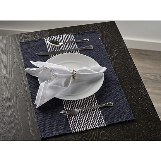 LR Home Maria Striped 4 Pack Placemat